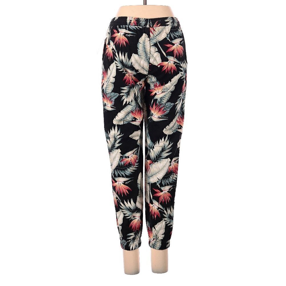 NWT Baldwin Denim Tropical Flax Blend Pull On Elastic Waist Boho Ankle Pants - Picture 2 of 12